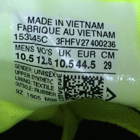 Converse Chuck Taylor All Star Reflective Volt 153545c - Picture 8 of 8